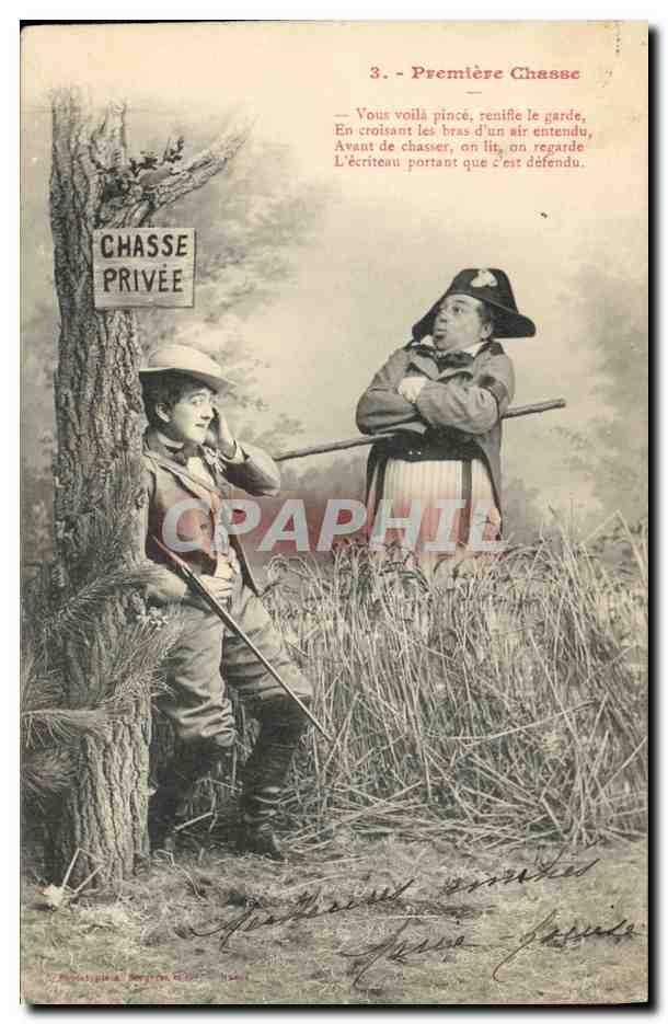 Privatjagd — Erste Jagd — Phototypie A. Bergeron, Paris