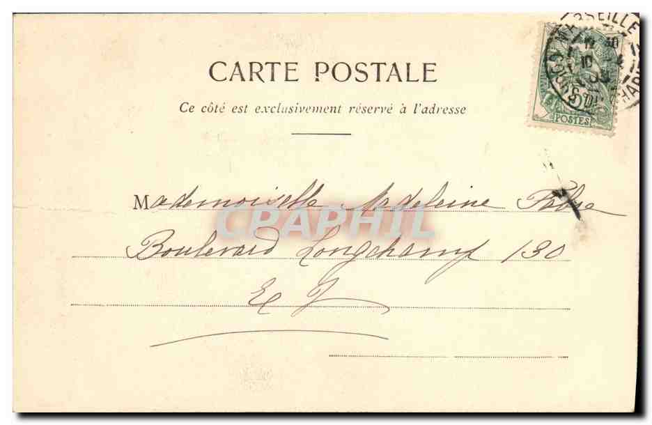 Privatjagd — Erste Jagd — Phototypie A. Bergeron, Paris — Rückseite