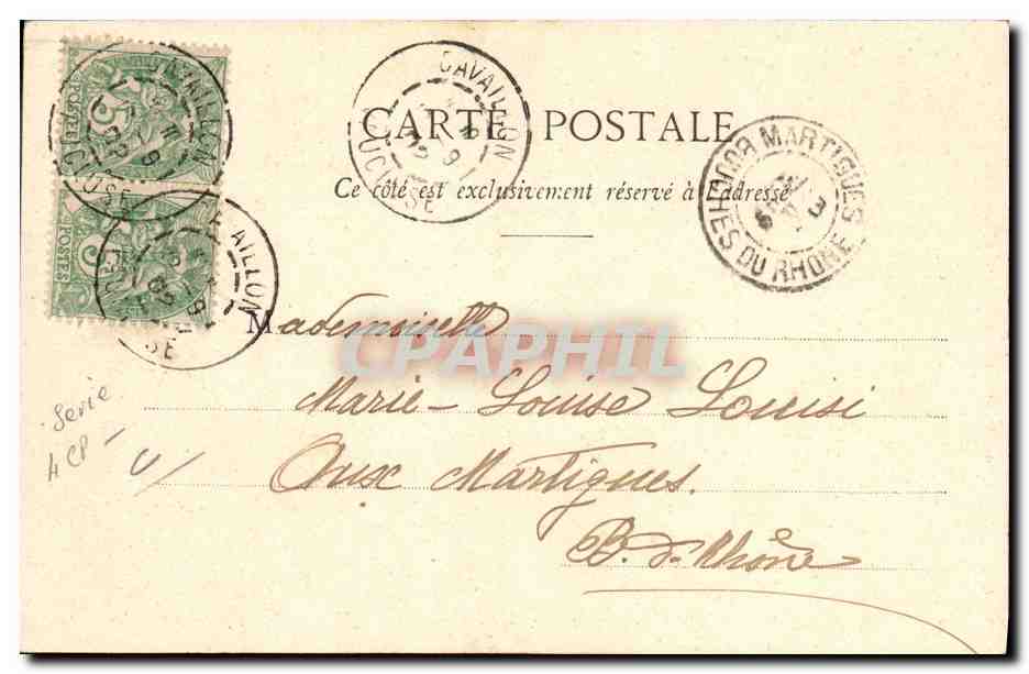 Dame de Carreau — Horoscope : Femme intriguante et jalouse — Édition Phototype A. Bergeret et Cie, Nancy — Verso