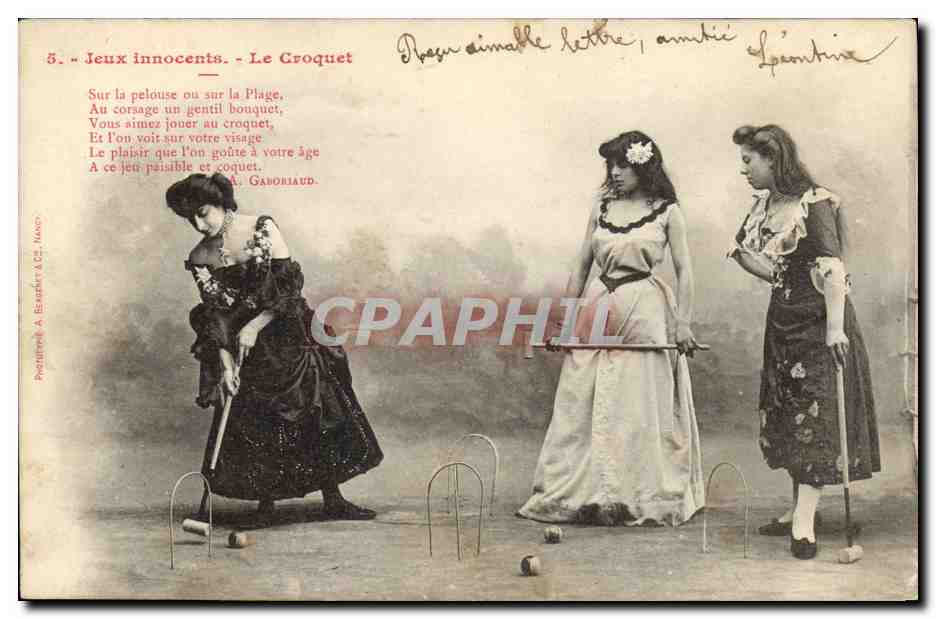 Jeux innocents. - Le Croquet — Poche & Cie, Nancy