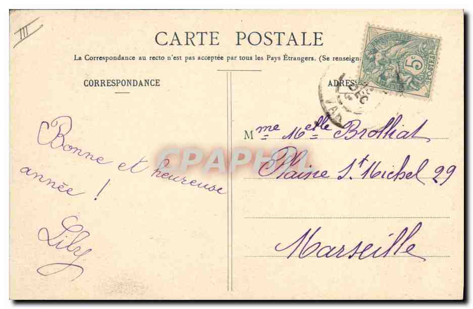 CPA Fantaisie Enfant  — Rückseite