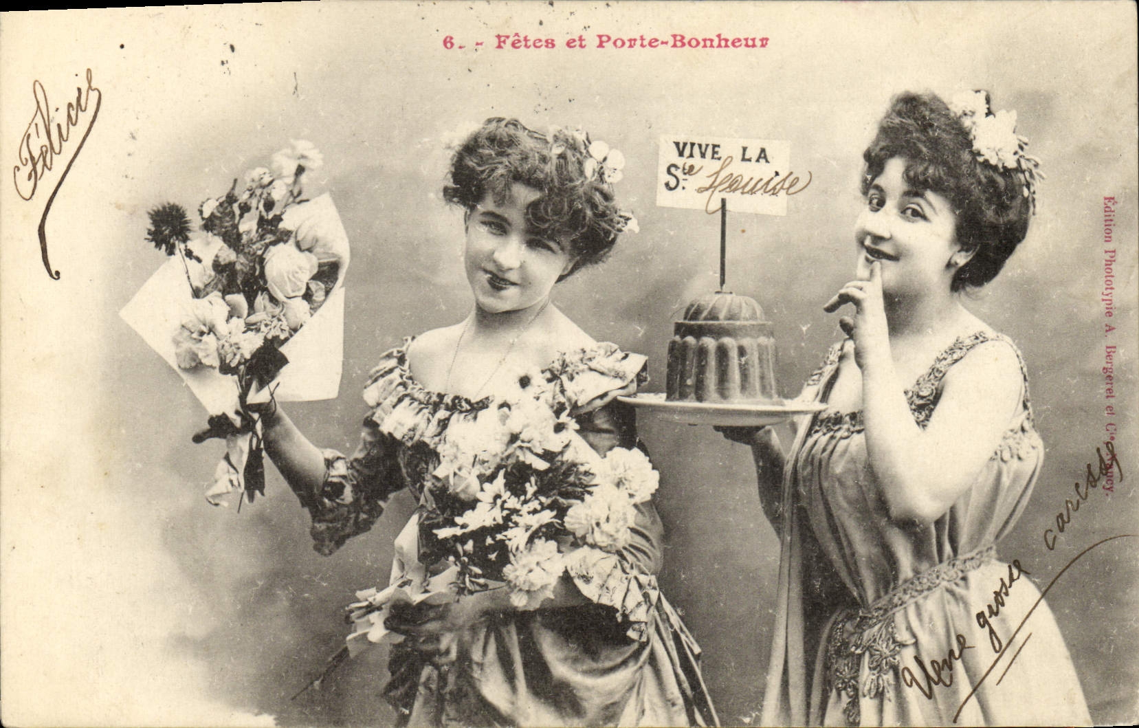 Fêtes et Porte-Bonheur — Série 6 — Édition Phototype A. Bourget et Cie, Cannes