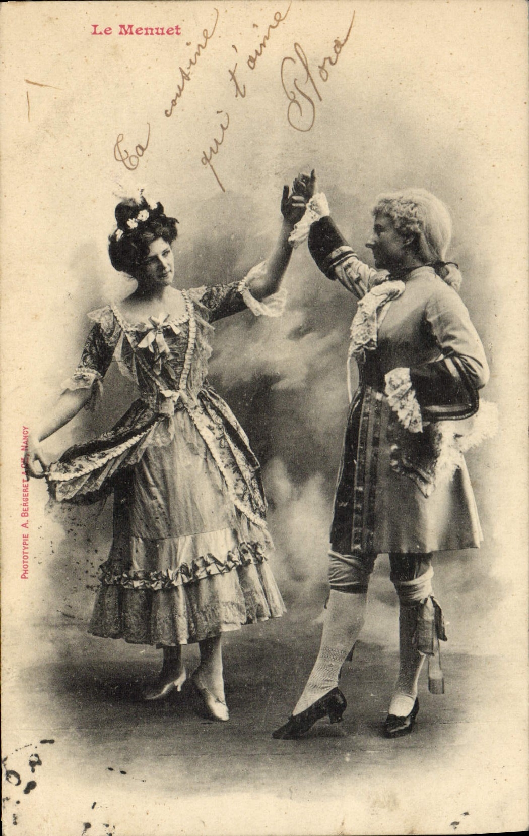 Le Menuet — scène de danse — Phototype A. Bégezet, Nancy