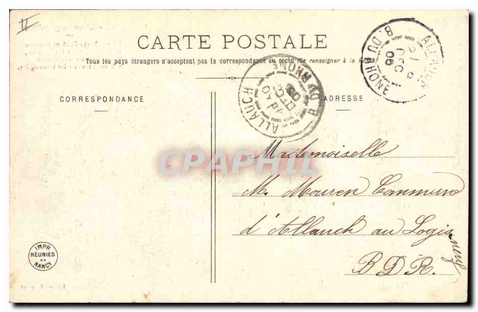 L'Ange-gardien — Souvenir d'Éternité — Imprimerie Réunies, NANCY — Reverso