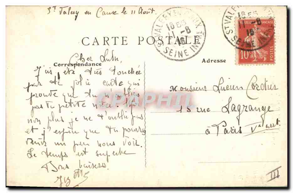 CPA Peche sur la Cote Normande Type de pecheur — Rückseite