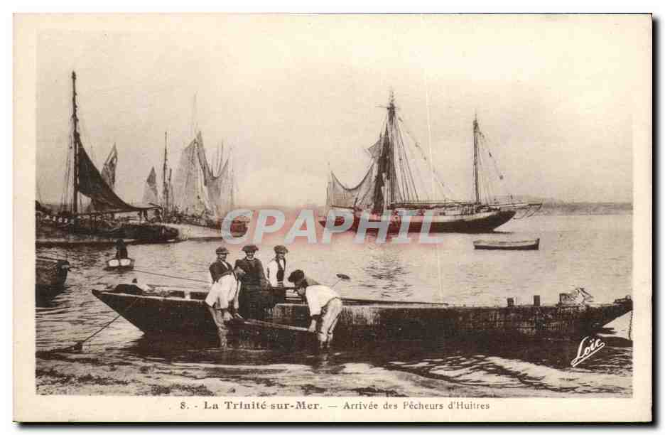 CPA Peche La Trinite sur Mer Arrivee des pecheurs d'huitres