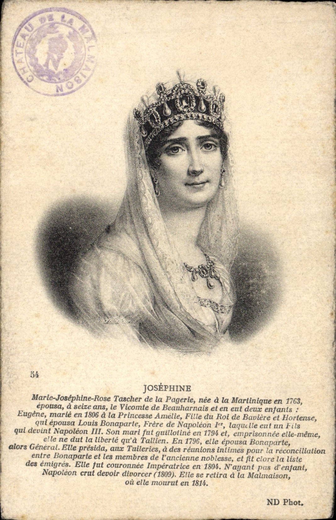 Joséphine — Portrait — ND Phot.
