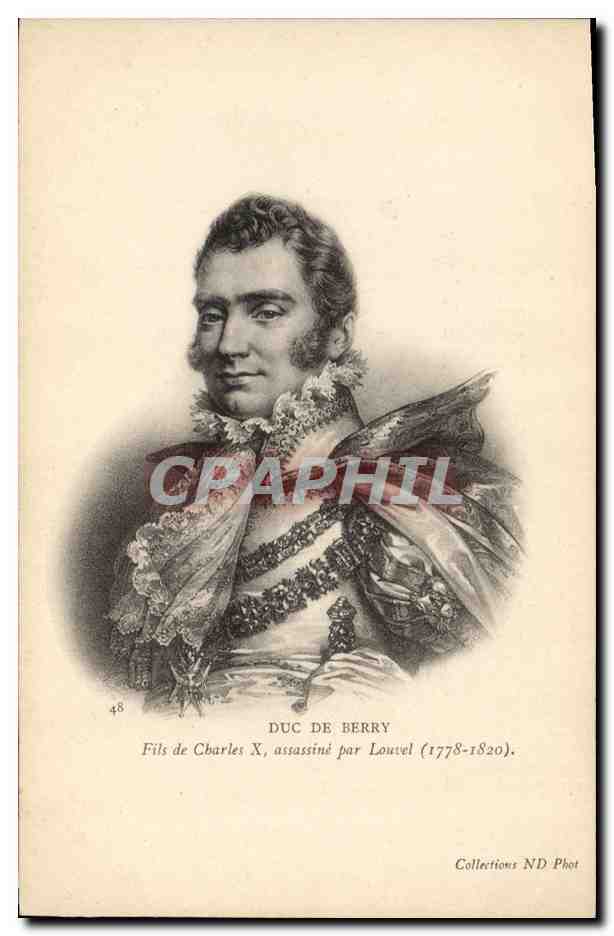 CPA Duc de Berry Fils de Charles X