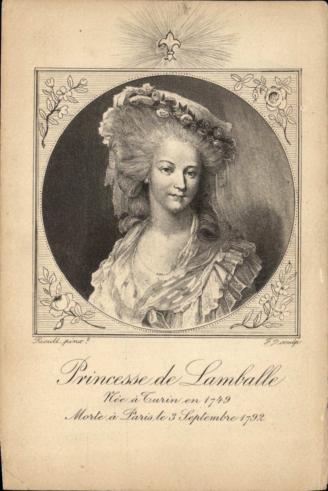CPA Princesse de lamballe