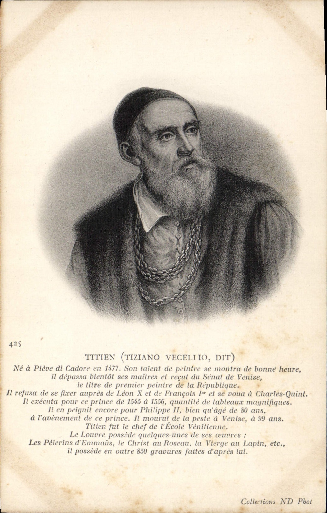 CPA Titien Peintre