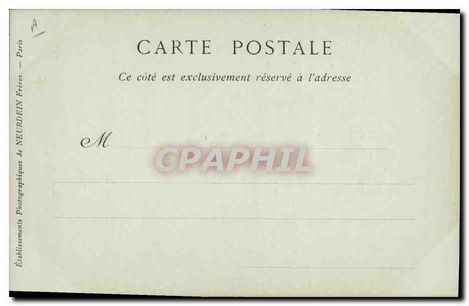 CPA Titien Peintre — Verso