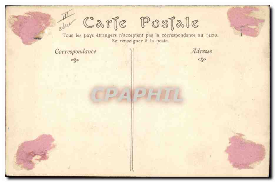 CPA Charles VIII — Verso