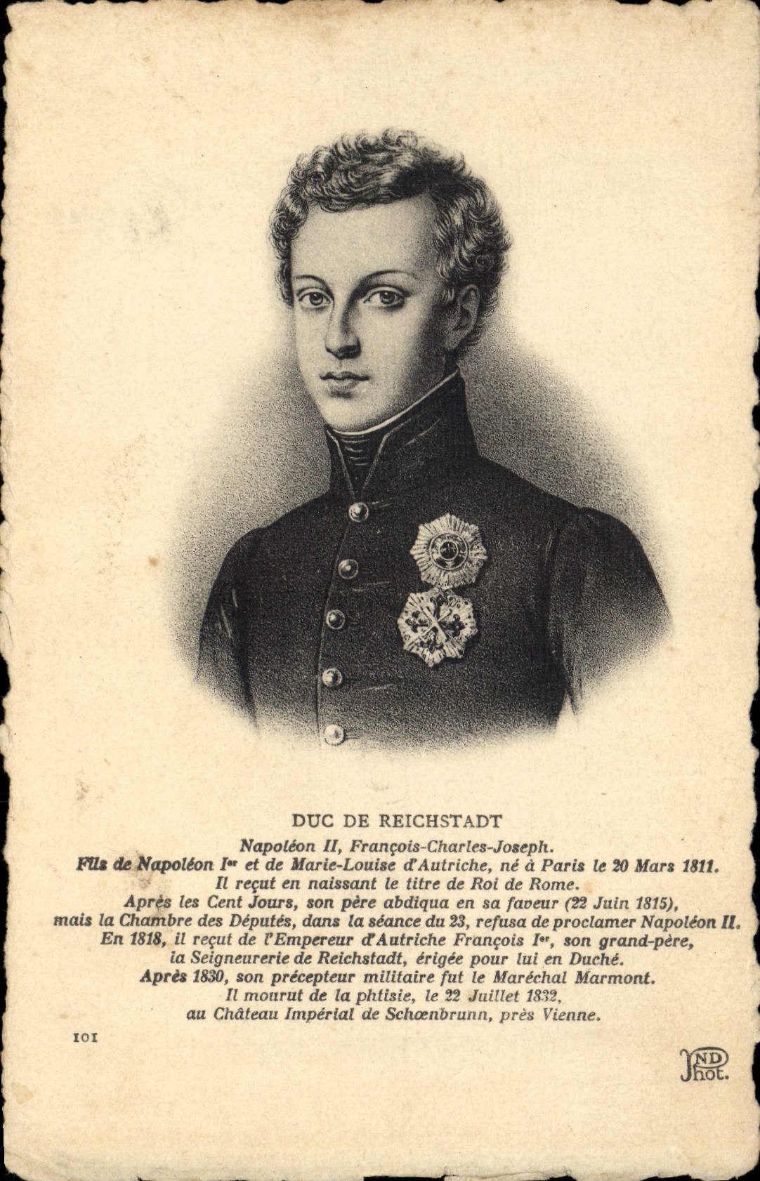 CPA Duc de Reichstadt Napoleon II