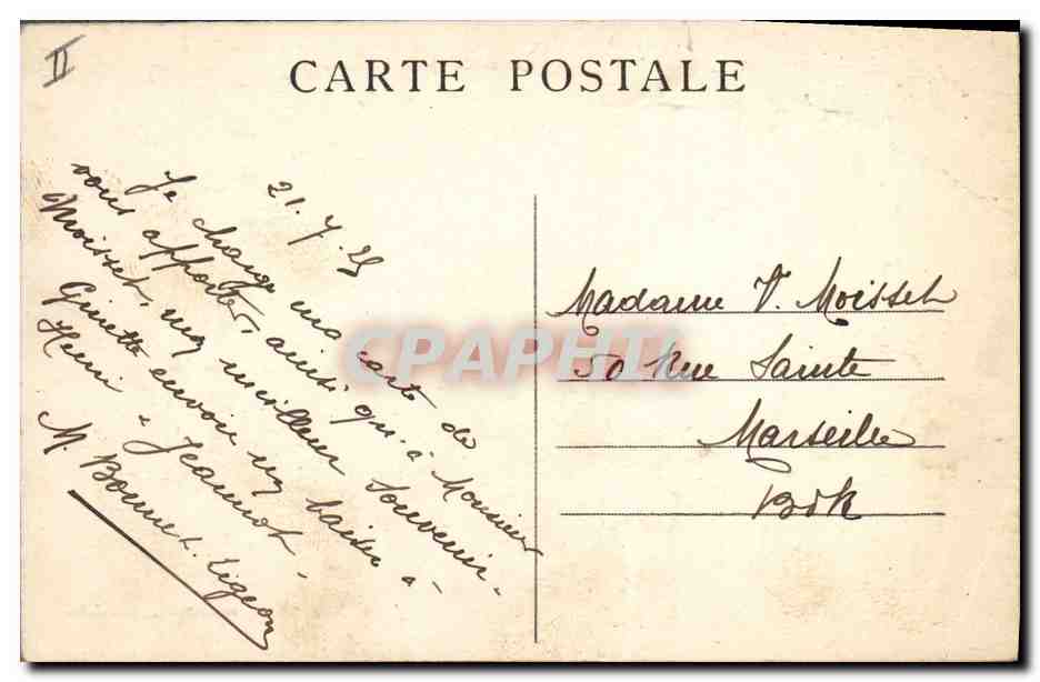 CPA Militaria Modane Vue generale des casernes et de l'hopital militaire — Rückseite