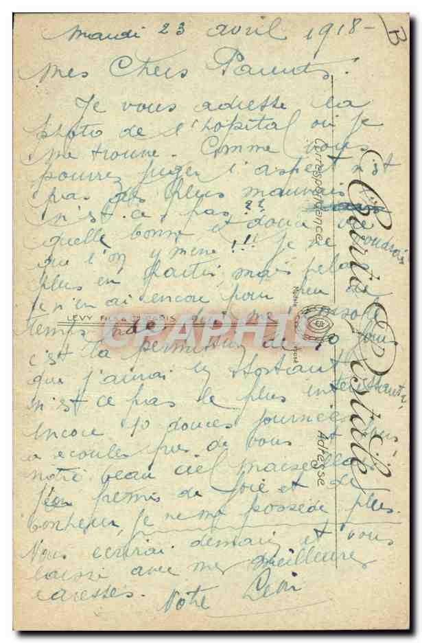 Le Touquet-Paris-Plage — Hôpital Complémentaire n° 46 — LL — Verso