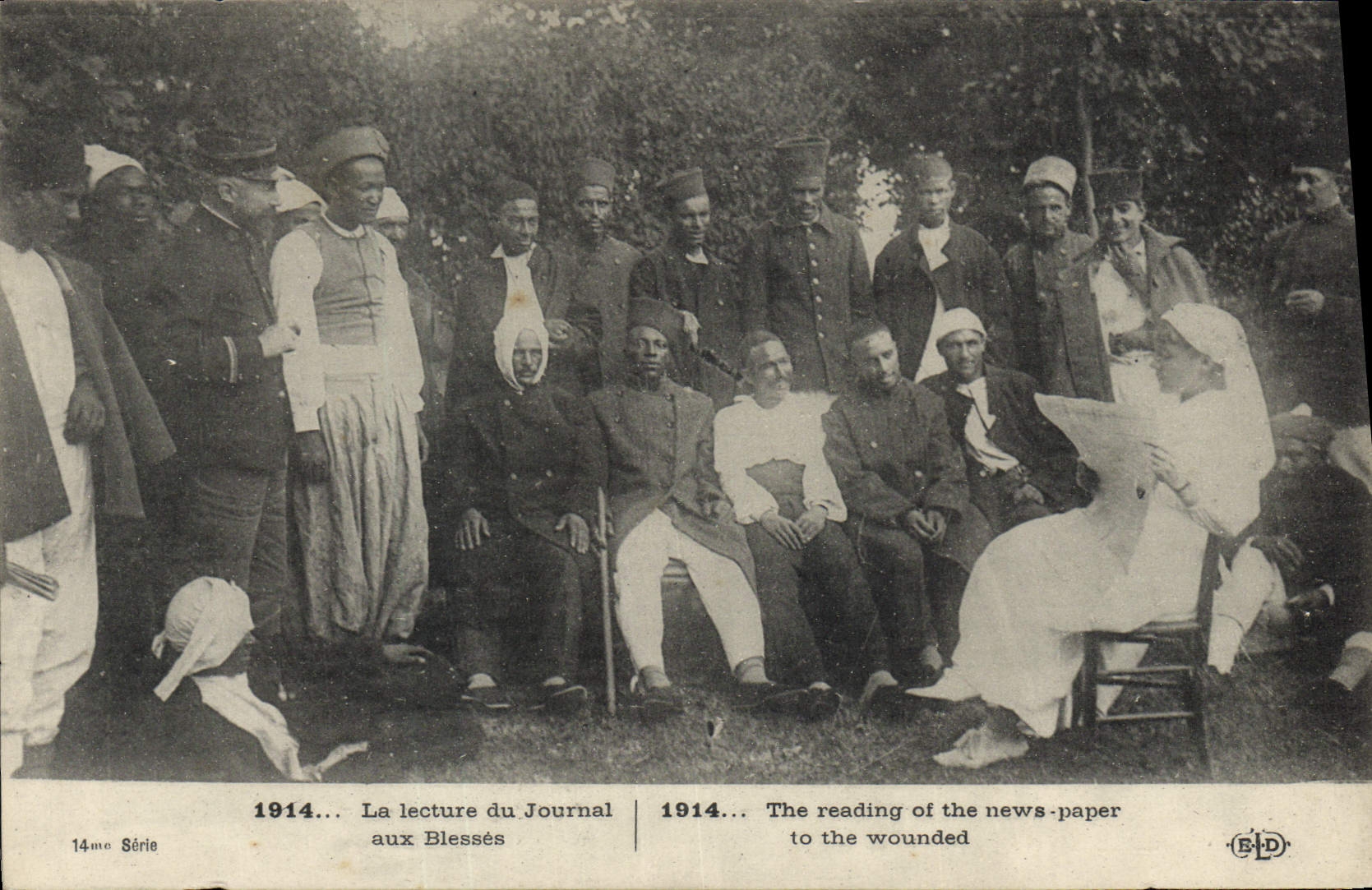 Lecture du Journal aux Blessés — 1914 — 14me Série — E. Le Deley