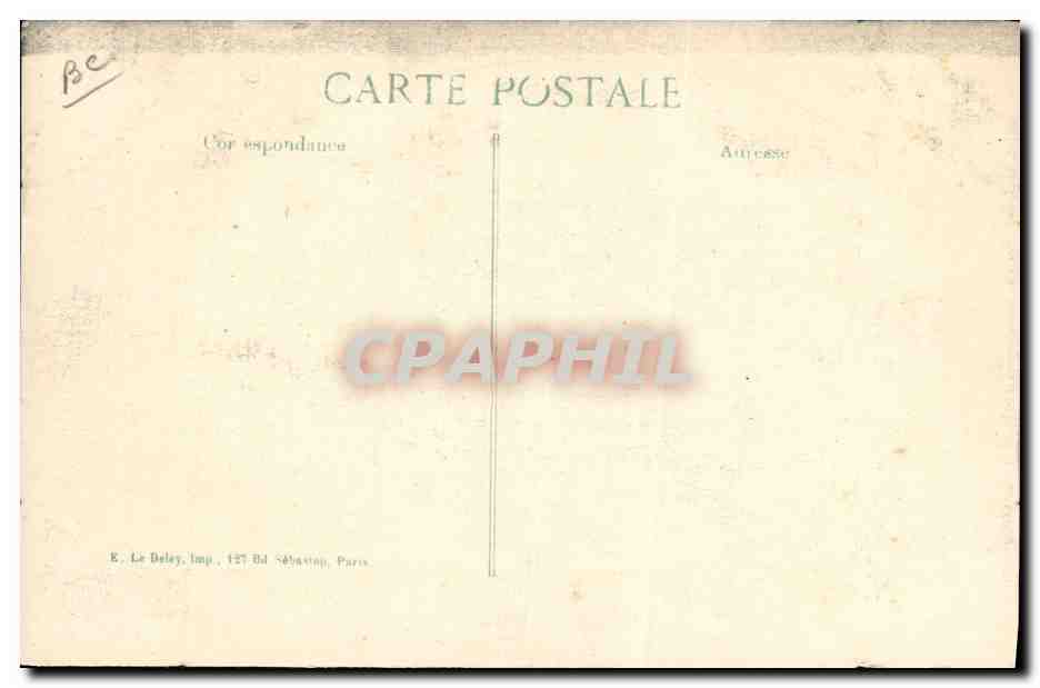 Lecture du Journal aux Blessés — 1914 — 14me Série — E. Le Deley — Verso