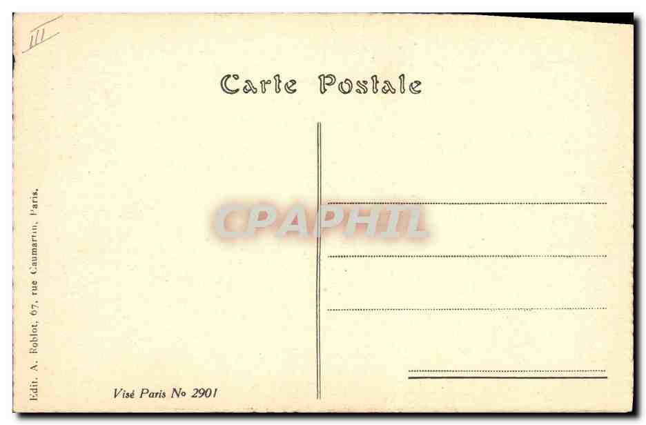 Secteur Belge de VYser — Poste de Secours aux Tranchées de première ligne — Edit. A. Roblot, Paris — Verso