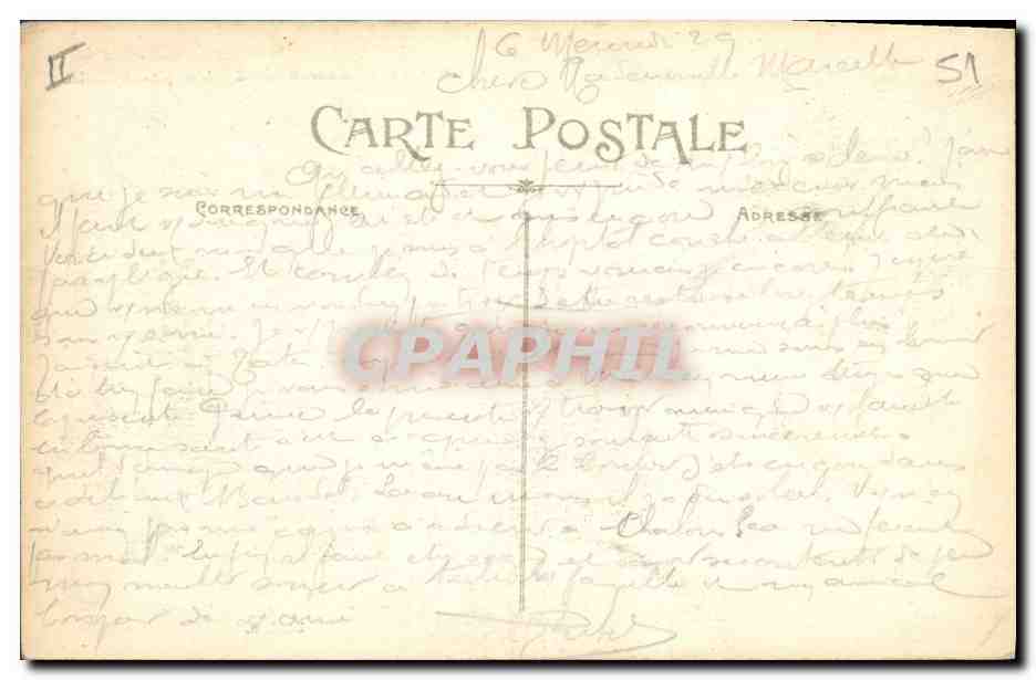 Chalons-sur-Marne — L'Hôpital Militaire — Ed. J. B. — Rückseite