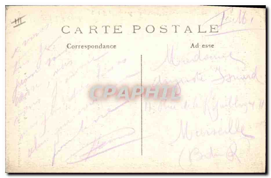 Scène de guerre à Paris — dévastation et soldats — Collection Artistique de la Maison de la Bonne Presse, Paris N°4 — Verso