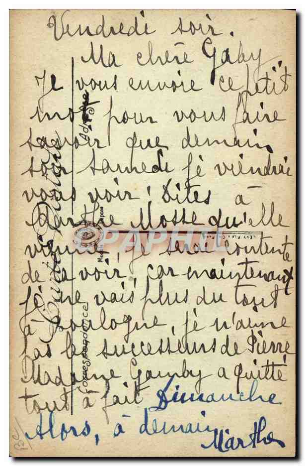 Hôpital des Municipalités Canadiennes — Visite de Sir Robert Borden, Premier Ministre du Canada (24 juillet 1915) — Clinique du Dr Bonnet, 7, rue de la Chaîde, Paris — Rückseite