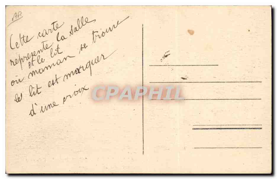 LYON - Hôpital de la Charité - Service du Dr Molin - Salle Ste-Madeleine — Verso