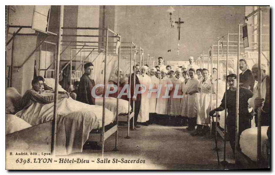 LYON - Hôtel-Dieu - Salle St-Sacerdos — E. Andrié, édit. Lyon, n° 6398