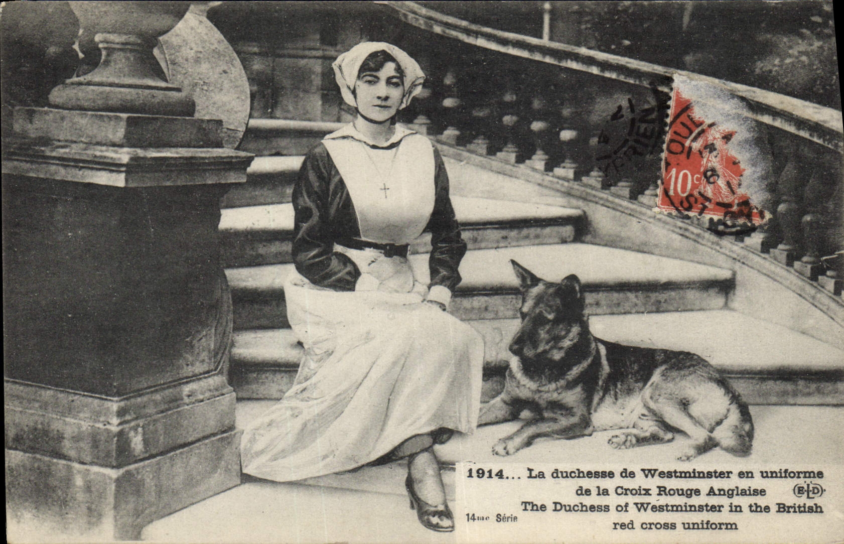 La duchesse de Westminster en uniforme de la Croix Rouge Anglaise — 14e série — éditeur ELD