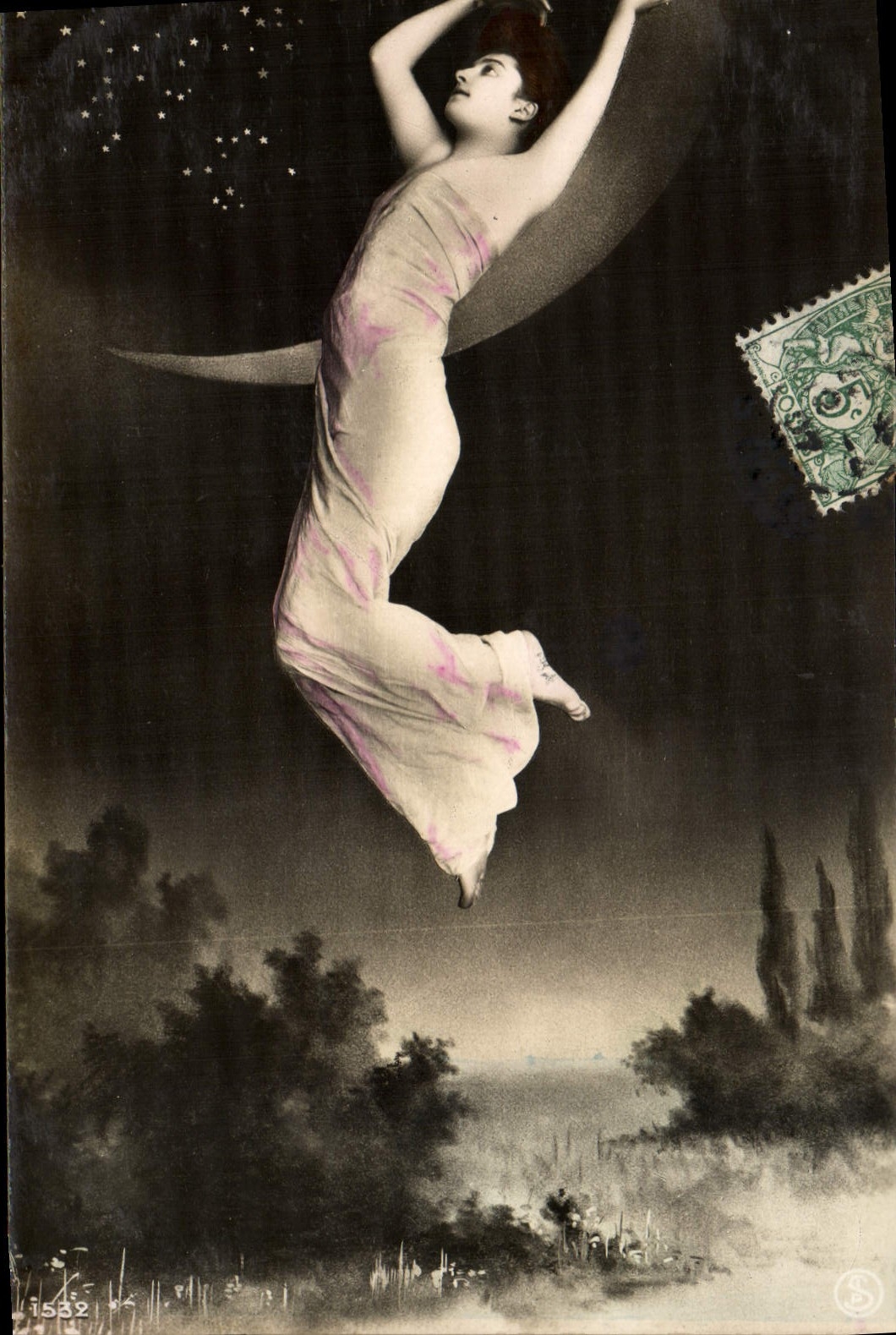 Frau, die im Mond schwebt — anonyme Ausgabe — Nr. 1532