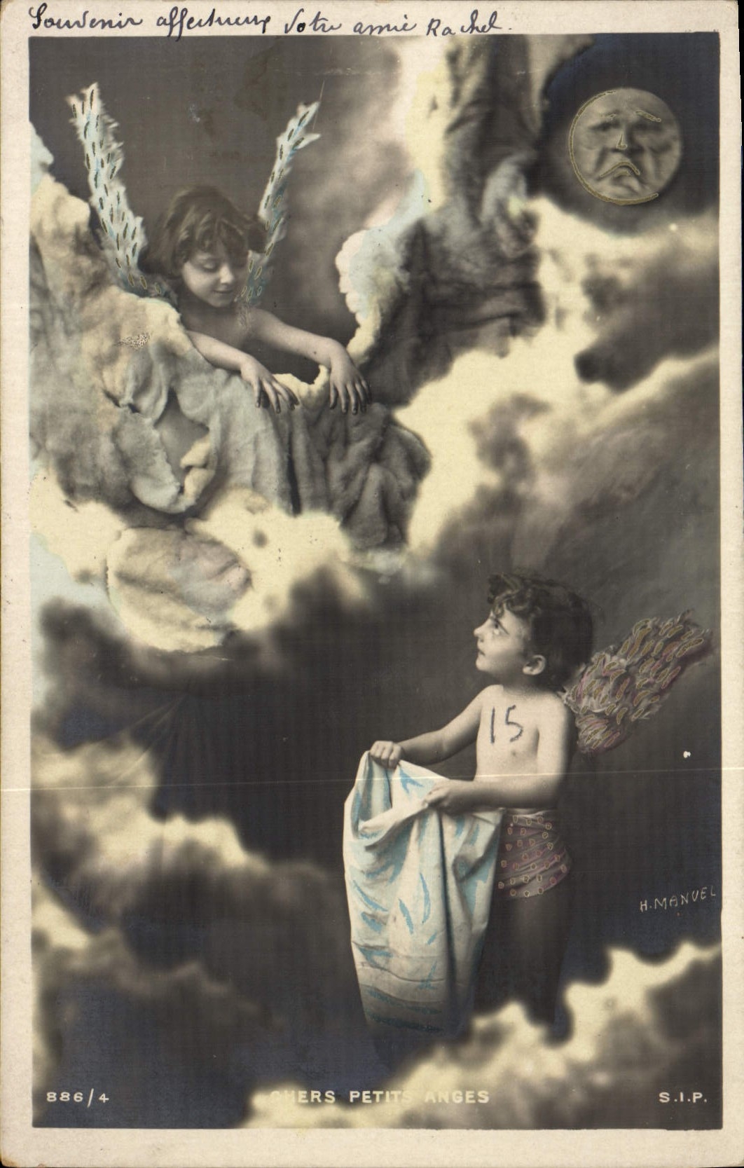 CPA Fantaisie Enfants Lune 