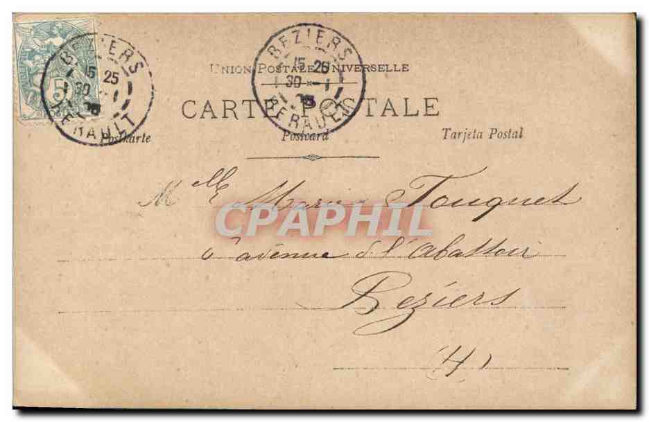 CPA Fantaisie Enfants Lune  — Verso