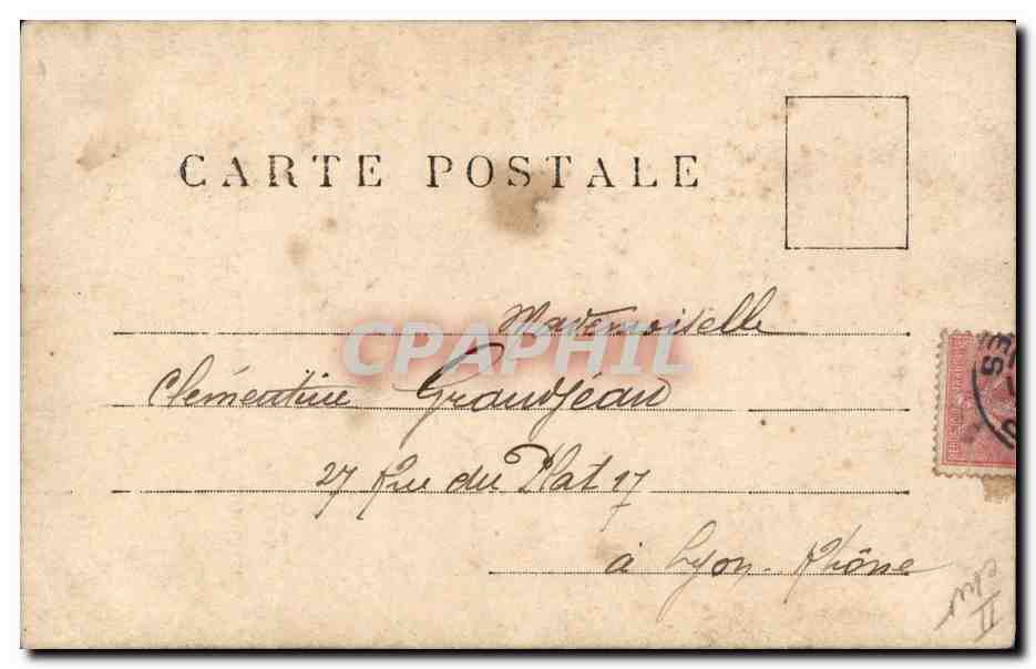 CPA Fantaisie Enfants Lune plis/forte usure en coins pour référence — Back