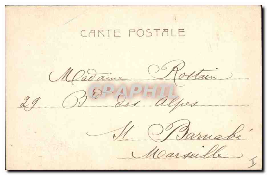 CPA Fantaisie Femme Lune  — Rückseite