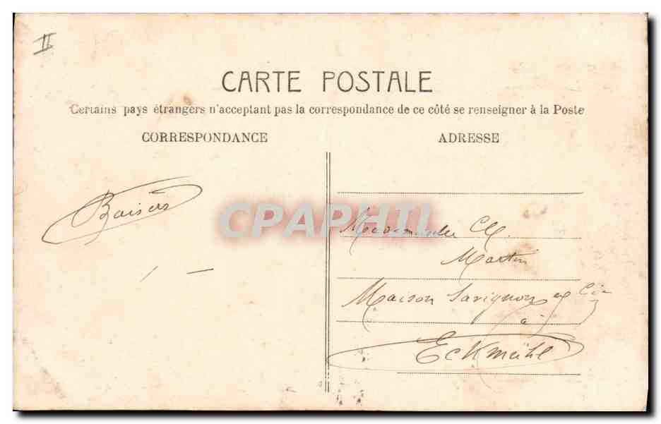 CPA Fantaisie Enfant Lune  — Rückseite