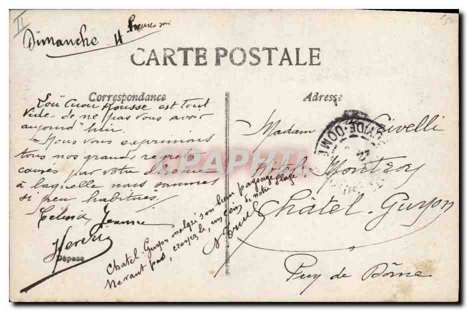 CPA Fantaisie Enfant Lune  — Rückseite