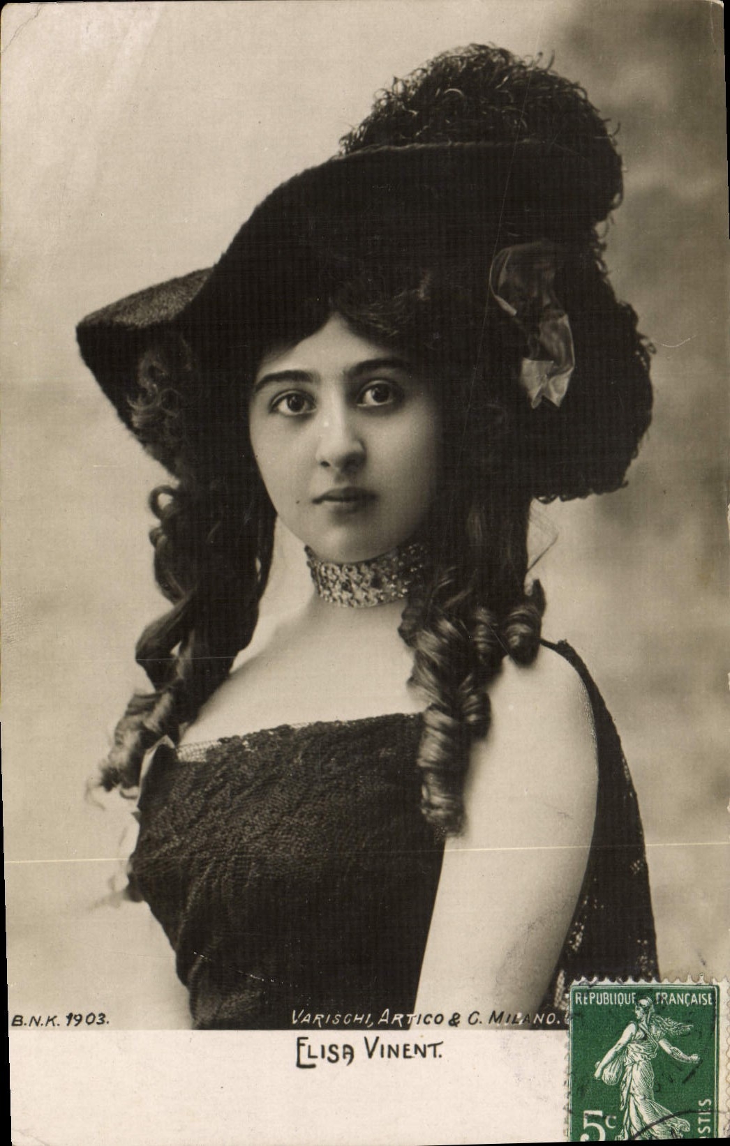 Elisa Vinent — Portrait — Varischio & C. Milano, n° ?