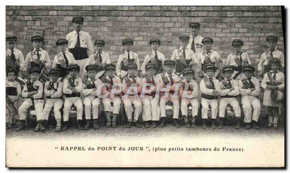 Petits tambours de France — "Rappel du Point du Jour" — E. Papeghin, Paris