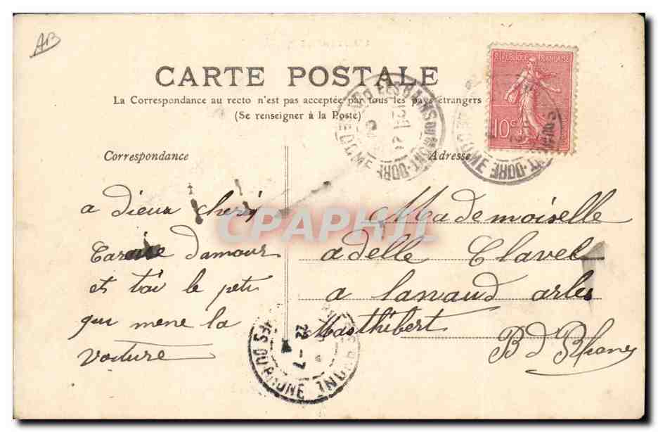 L'Auvergne — Attelage et Types Auvergnats — In.T. n°74 — Reverso