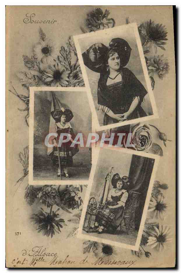 D'Albace — Souvenir d'Albace — Édition Chaudoude, Faubourg de France, Nancy - Anverso
