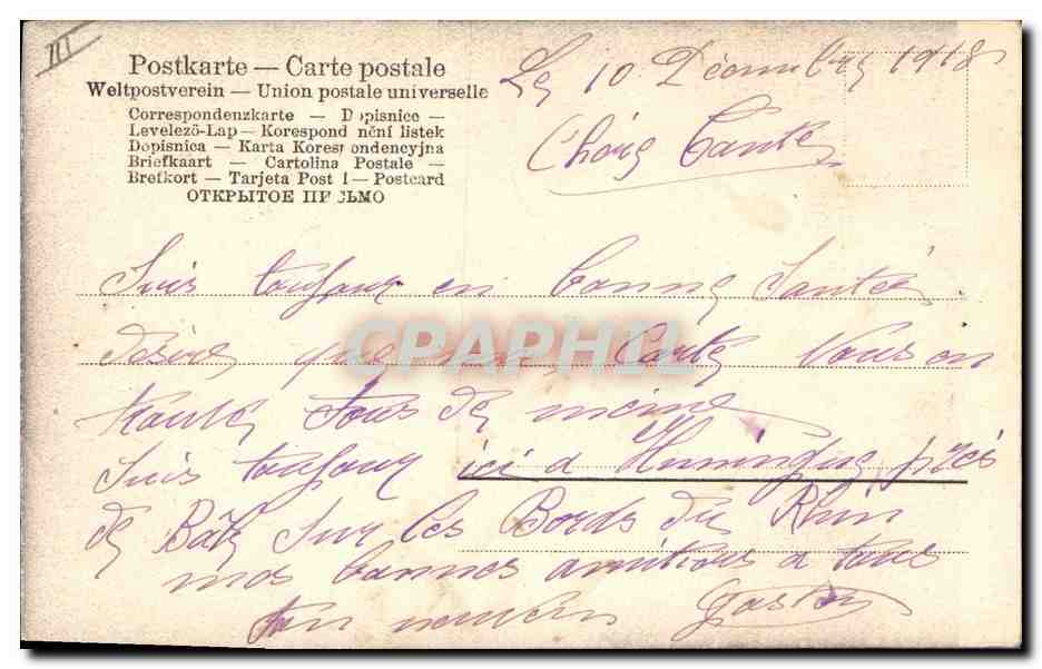 Elsässerin — Alsacienne — D.R.G.M. 7051, G. Sch. Sch. — Reverso