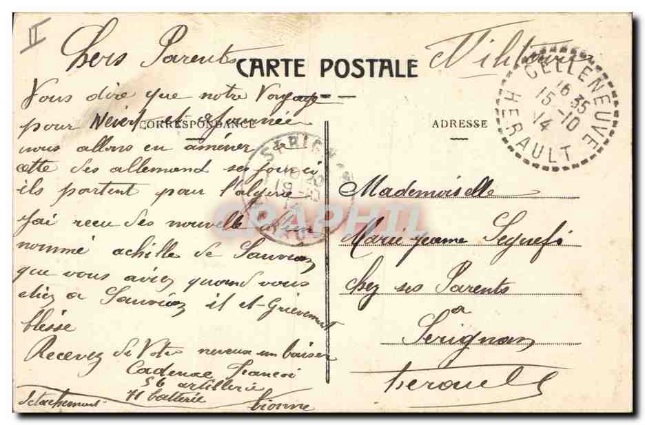 L'ALSACE en 1871 — Tableau d'E. Michel — Collection Cairo — L. Catrol, phot. Cail, Montpellier — Reverso
