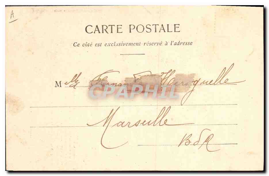Pierrette ou Pierreuse de Mardi-gras — danseuse au costume sommaire et indiscrét — éditeur Ghérel, n° de série non visible — Verso