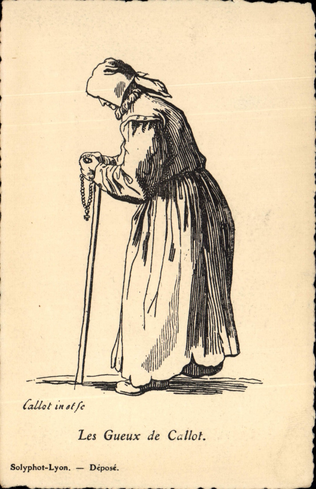Les Gueux de Callot — Solyphot-Lyon — Déposé.