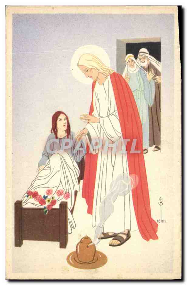 CPA Fantaisie Illustrateur Christ