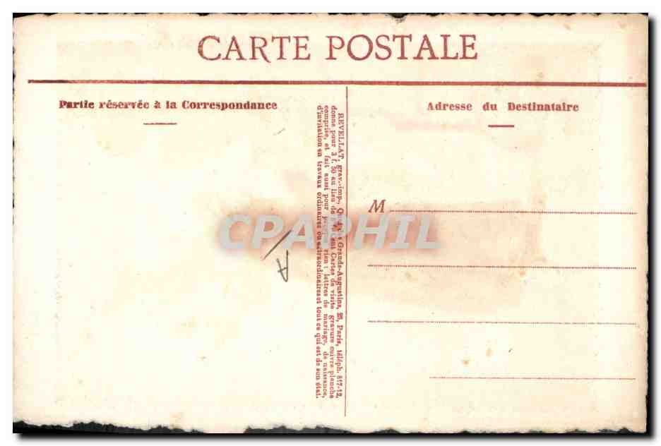 Père Augustin — Prieur du Purgatoire — V. Chevillard, Paris — Verso