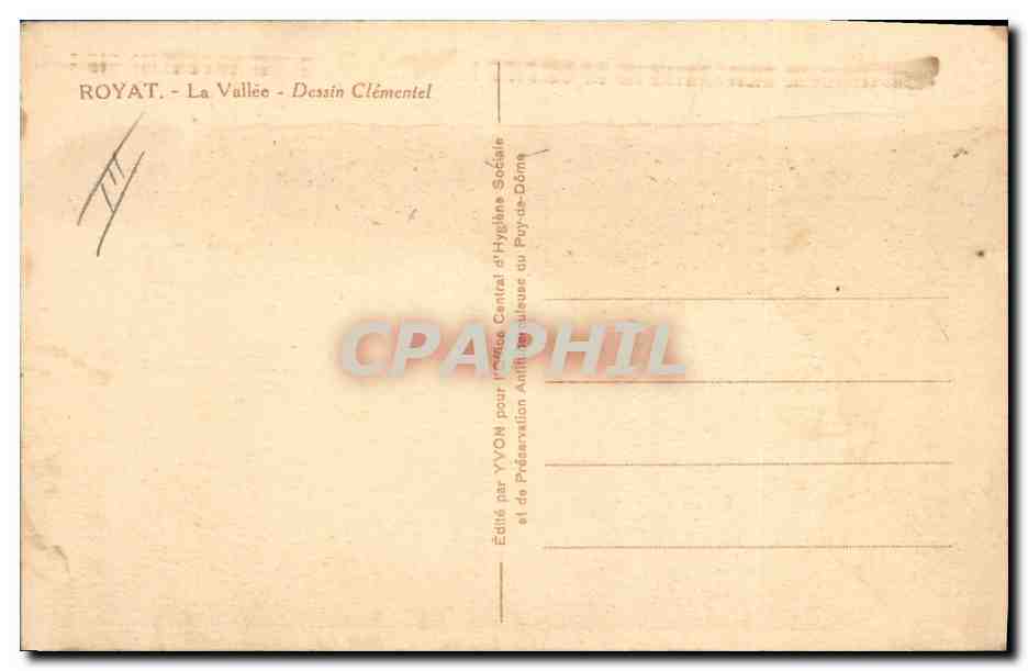 Royat - La Vallée - Dessin Clémentel — Reverso