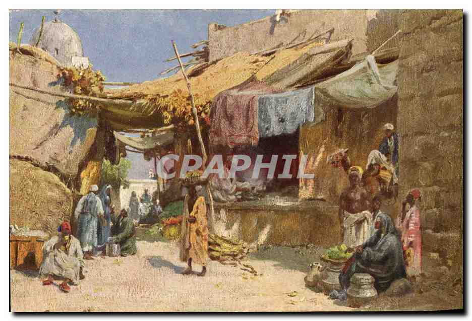 CPA Fantaisie Orientalisme Wuttke Scene de rue Omdurman Khartum