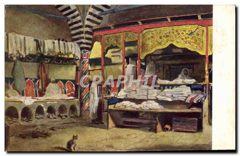 CPA Fantaisie Orientalisme Cabinet de toilette dans un bain arabe