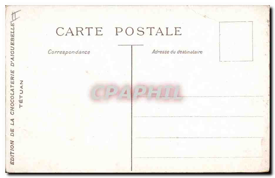 CPA Fantaisie Orientalisme — Verso