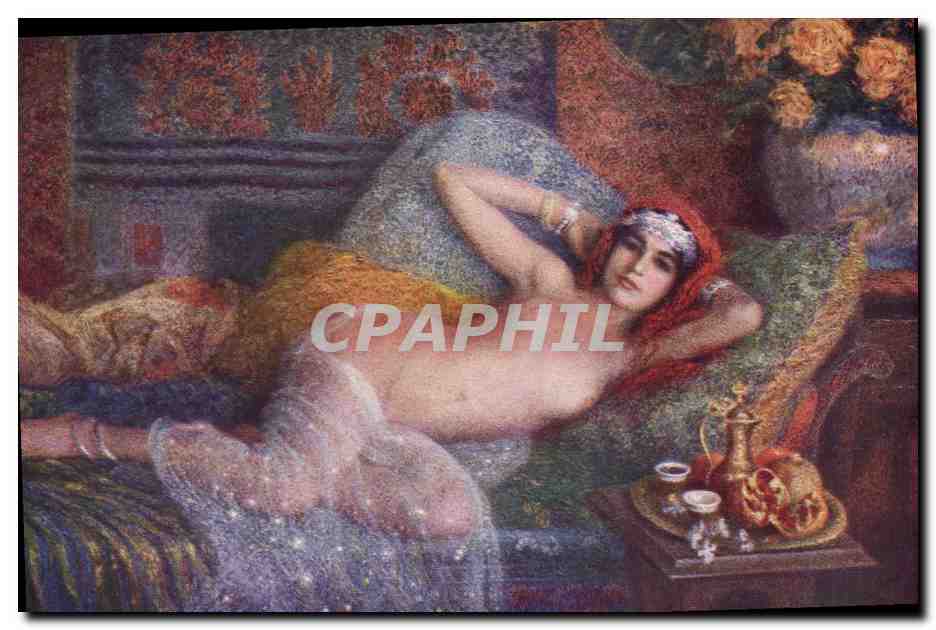 CPA Fantaisie Orientalisme Salon de Paris Yasmina